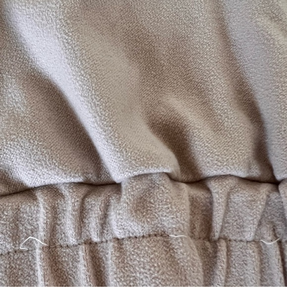 Soft High Waisted Tan Lounge Shorts - Picture 2 of 3